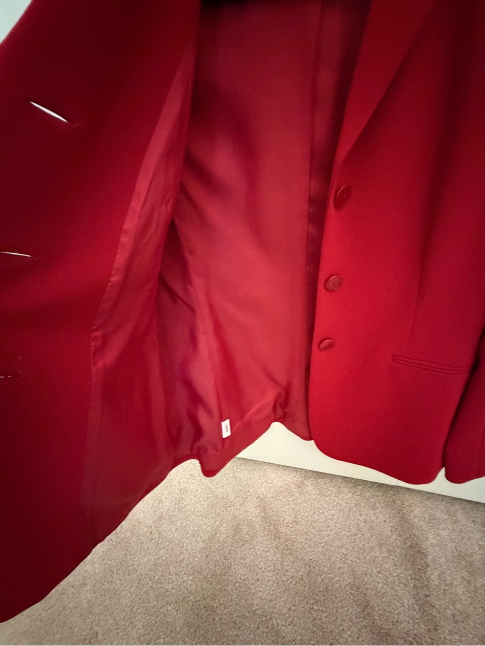 Ann Taylor Petites Vibrant Red Blazer - Picture 6 of 8